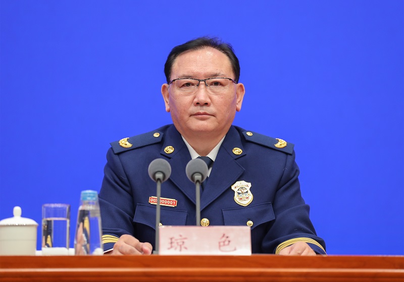 男男爽好舒服快深点网站应急部党组成员、消防救援局局长琼色出席新闻发布会
